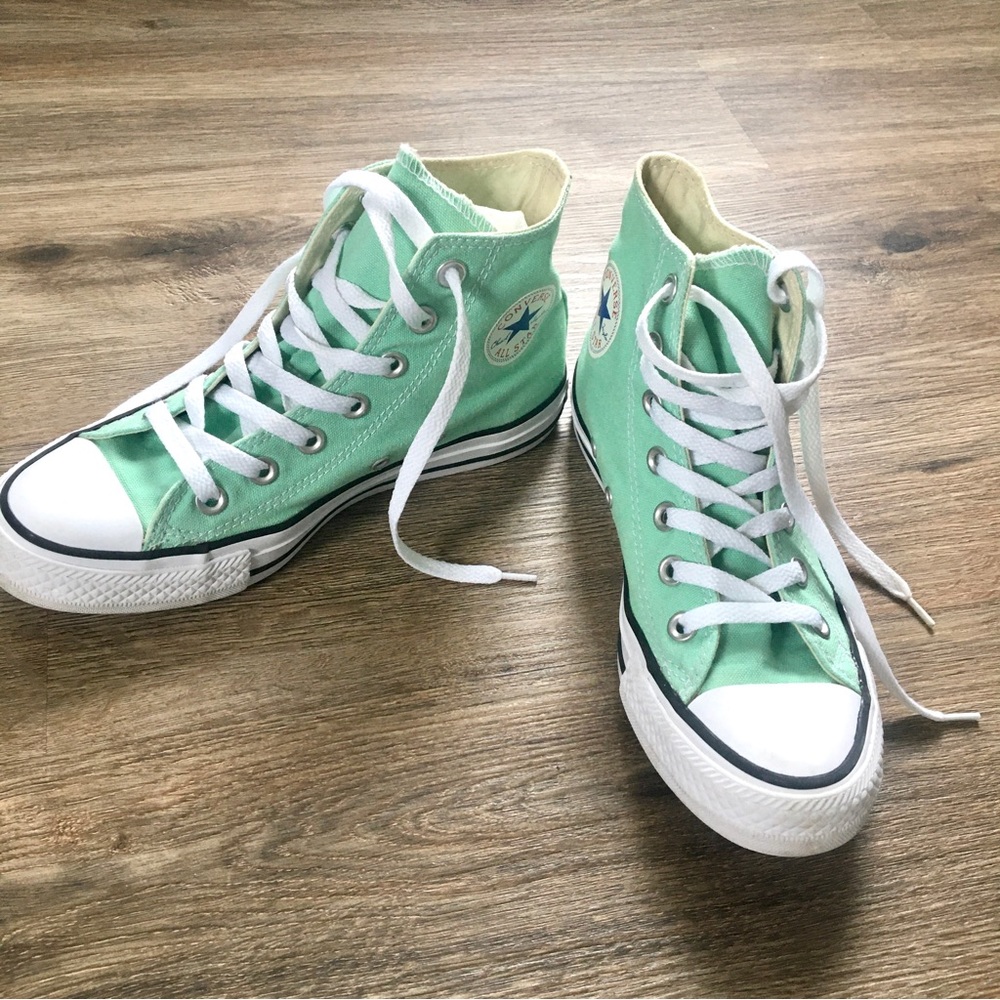 Converse Chuck Taylor All Star Hi sneakers- Cyber teal. Size 6 woman’s